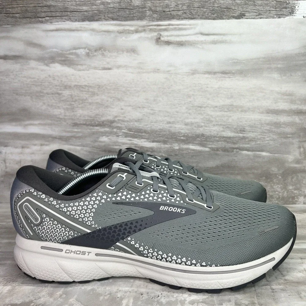 Brooks Ghost 14 Mens Size 12 2E Wide 1103691D067 Alloy Oyster Running Shoes